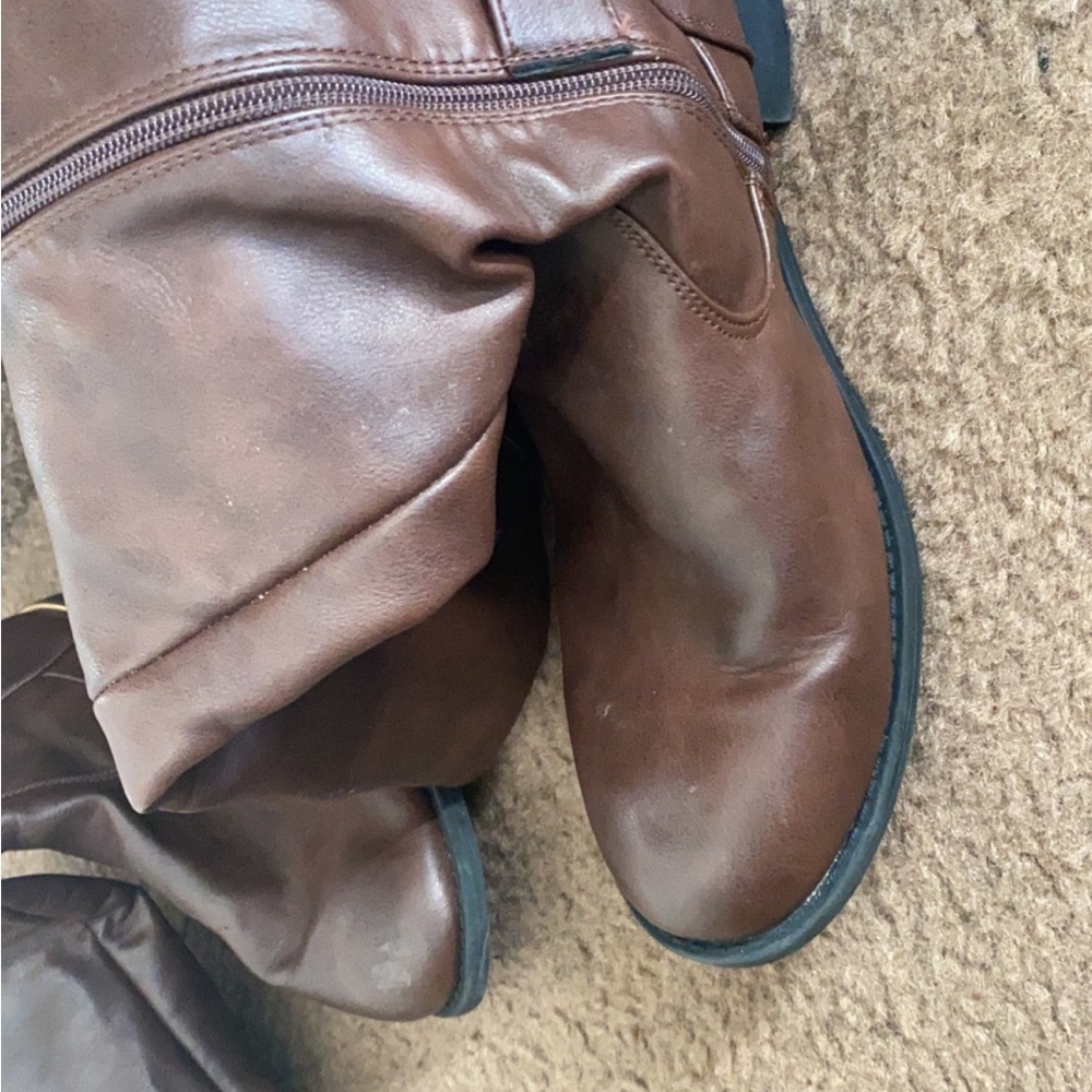 EXTRA WIDE FIT Rue Exposed Back Rider Boot Horse 🐎 - Picture 10 of 11